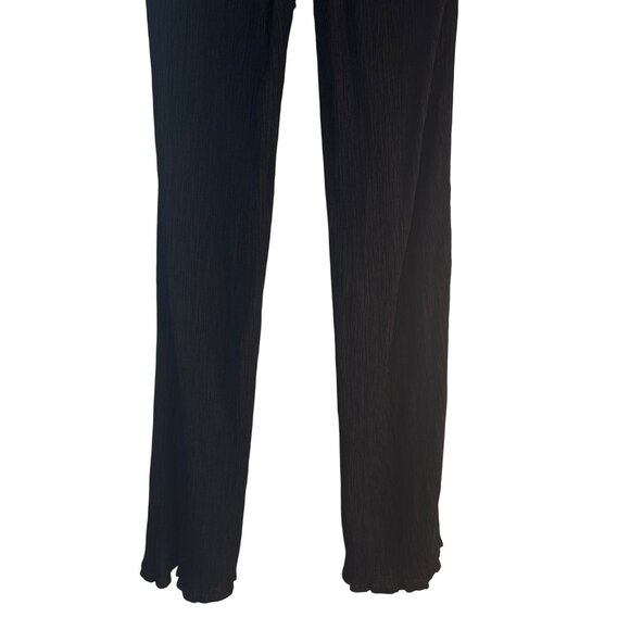 2/$30 ZARA Black Small High-Rise Crinkle Flare Pants - Picture 10 of 13